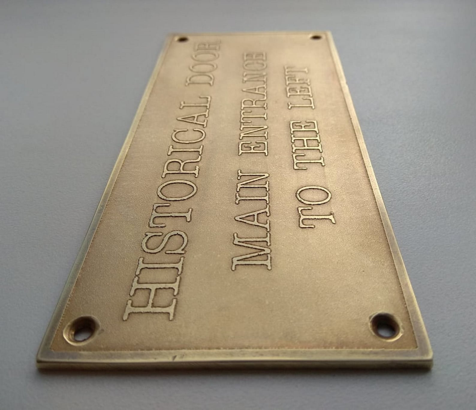 Custom Brass Name Plate Metal Outdoor Signage Antique Door Etsy