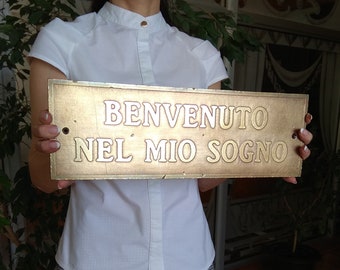Placa de latón personalizada, regalo de inauguración de casa, letrero para puerta, decoración vintage para el hogar, nombre de casa personalizado, placa retro para exteriores, regalo para el rincón del hombre