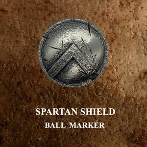 Golf Ball Marker Spartan Shield