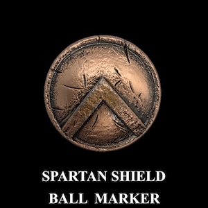 Golf Ball Marker Spartan Shield