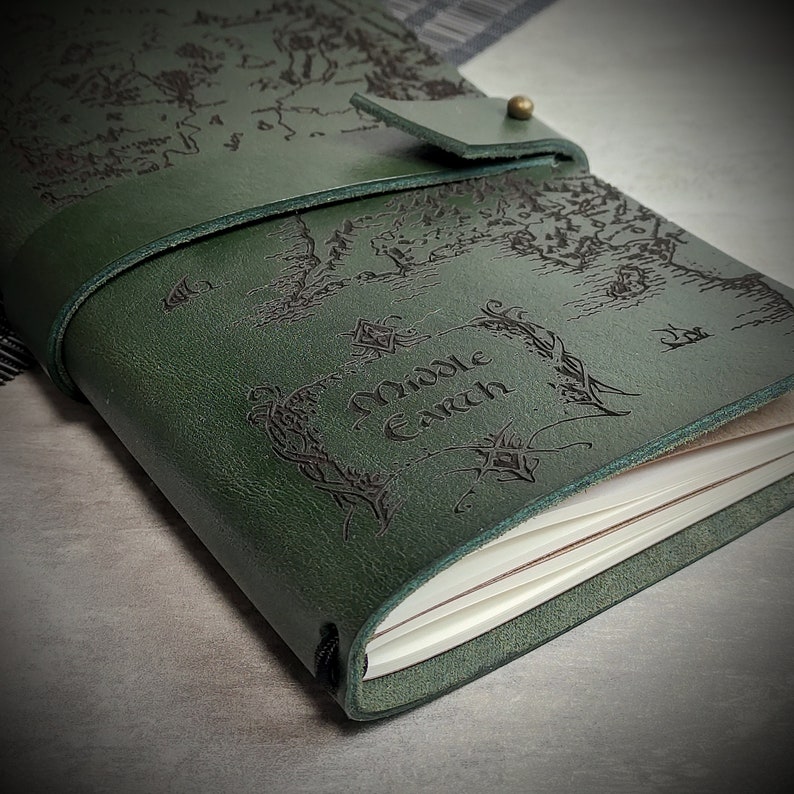 Lord Of The Rings Wrapped Leather Journal © MhandcraftLeather | etsy.com