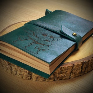 Diario de cuero Grogu, cuaderno Baby Yoda, diario con inserto de El Niño, cuaderno recargable