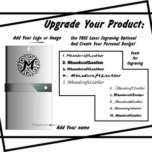 Herr der Ringe Wrapped Leder Journal, Baum von Gondor Schwert Notizbuch, Custom Monogrammed Insert Tagebuch Bild 5