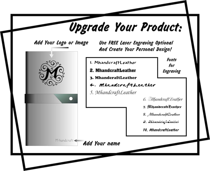 Herr der Ringe Wrapped Leder Journal, Baum von Gondor Schwert Notizbuch, Custom Monogrammed Insert Tagebuch Bild 5