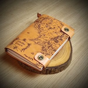 Gepersonaliseerde leren dagboek A5, notitieboek Middle Earth Map A5