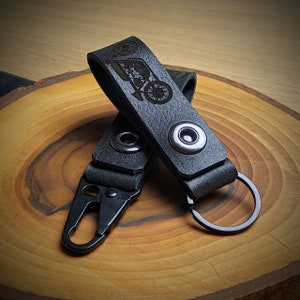 Personalisierter Schlüsselanhänger, Motorrad Leder Schlüsselanhänger