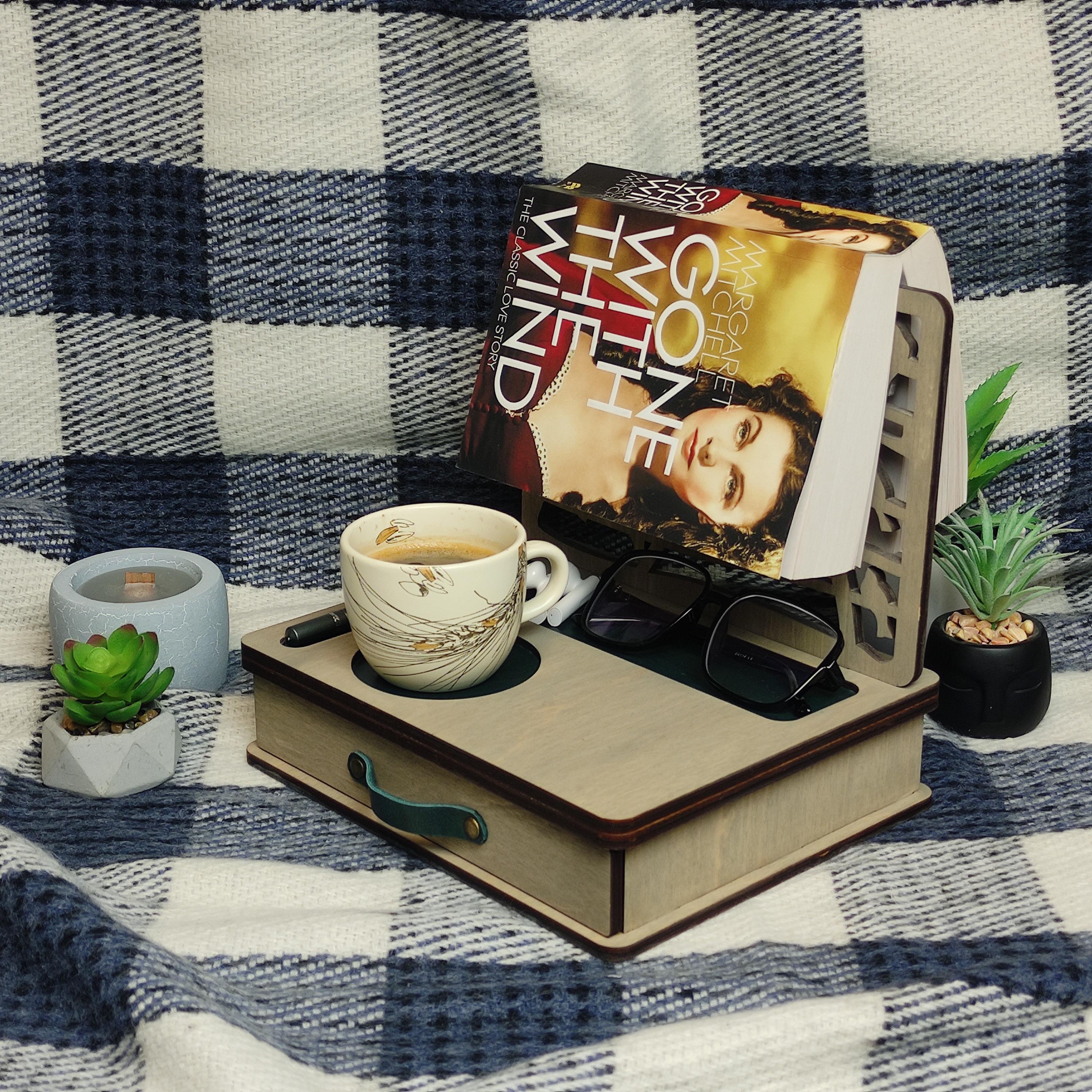 Personalized Nightstand Organizer,desk Storage With Drawer,book Holder ...