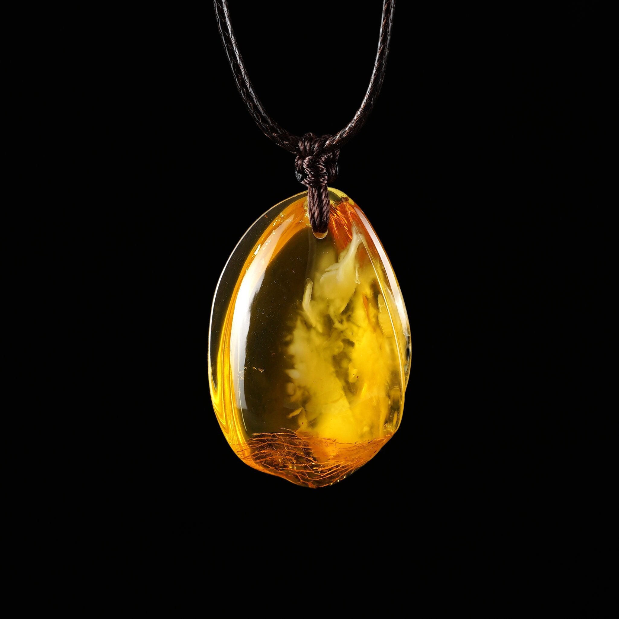 Interesting Amber Pendant Hand Carved Amber Jewelry Unique Etsy