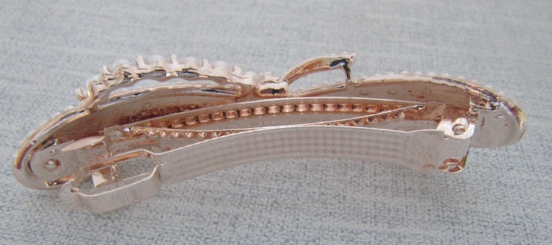Rose Gold Seed Pearl Rose Gold Barrette Wedding Jewelry Bridal Hair Headpiece Hair Accessory Hair Clip