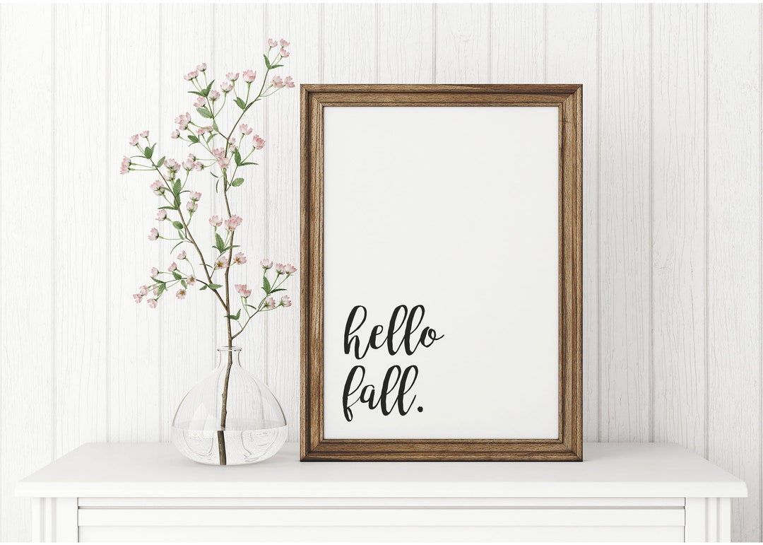 Hello Fall Printable, Digital Download - Etsy
