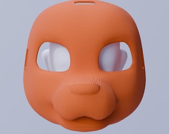 Fursuit Head STL: Toony Kemono Style, 3D Print File (Digital Download)