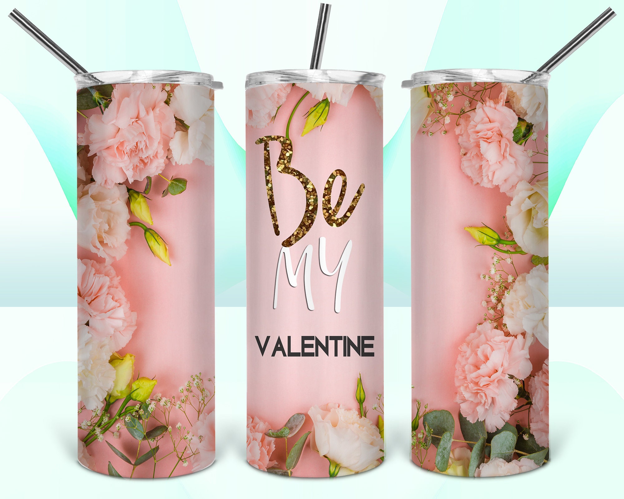 Valentine's Day Tumbler Design Love Tumbler Digital Etsy