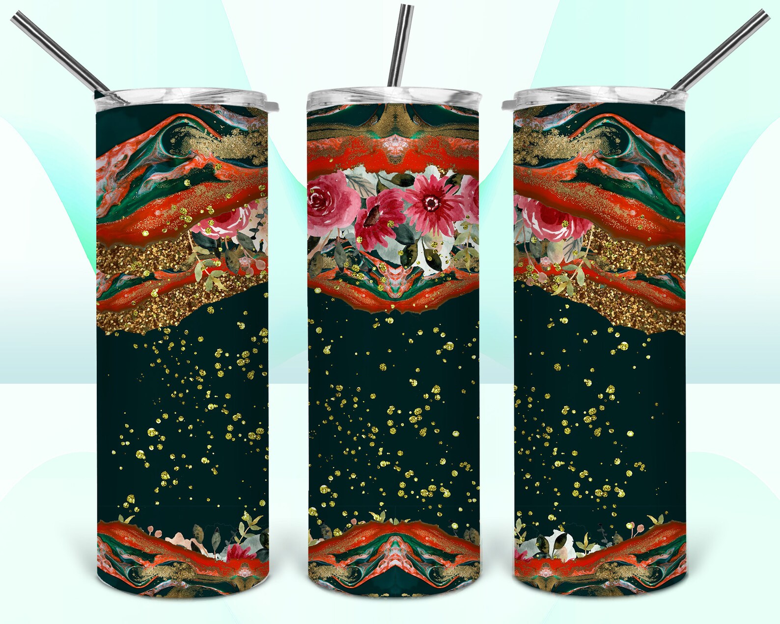 Tumbler Designs 14 SEAMLESS Tumbler Digital Designs Tumbler Etsy