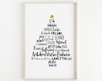 Weihnachtsbaum druck | Etsy