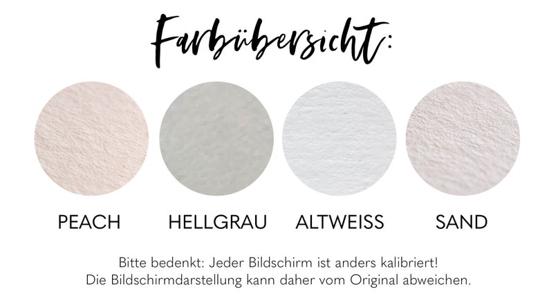 Hochwertiges Naturpapier viele Farben im 5er Set // einfarbiges, dickes Papier, Hochzeit Karten basteln, DIY Karten, Einladungen drucken Bild 3