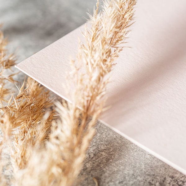 High-quality natural paper - many colors in a set of 5 // single-colored, thick paper, making wedding cards, DIY cards, printing invitations