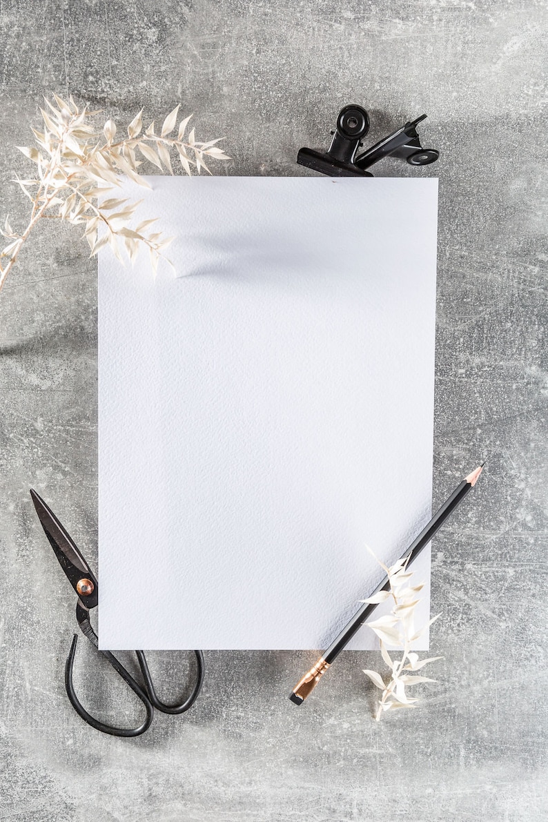 Strukturiertes Naturpapier Weiß 5er Set, A4 hochwertiges Papier Einladungen, dickes Papier 250g, Hochzeit Karten drucken, Bastelpapier Bild 2
