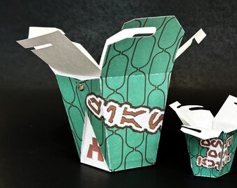Fian Food Stand Inspired Take-Out Box Pattern