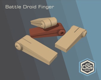 Archivo 3D del dedo del droide de batalla