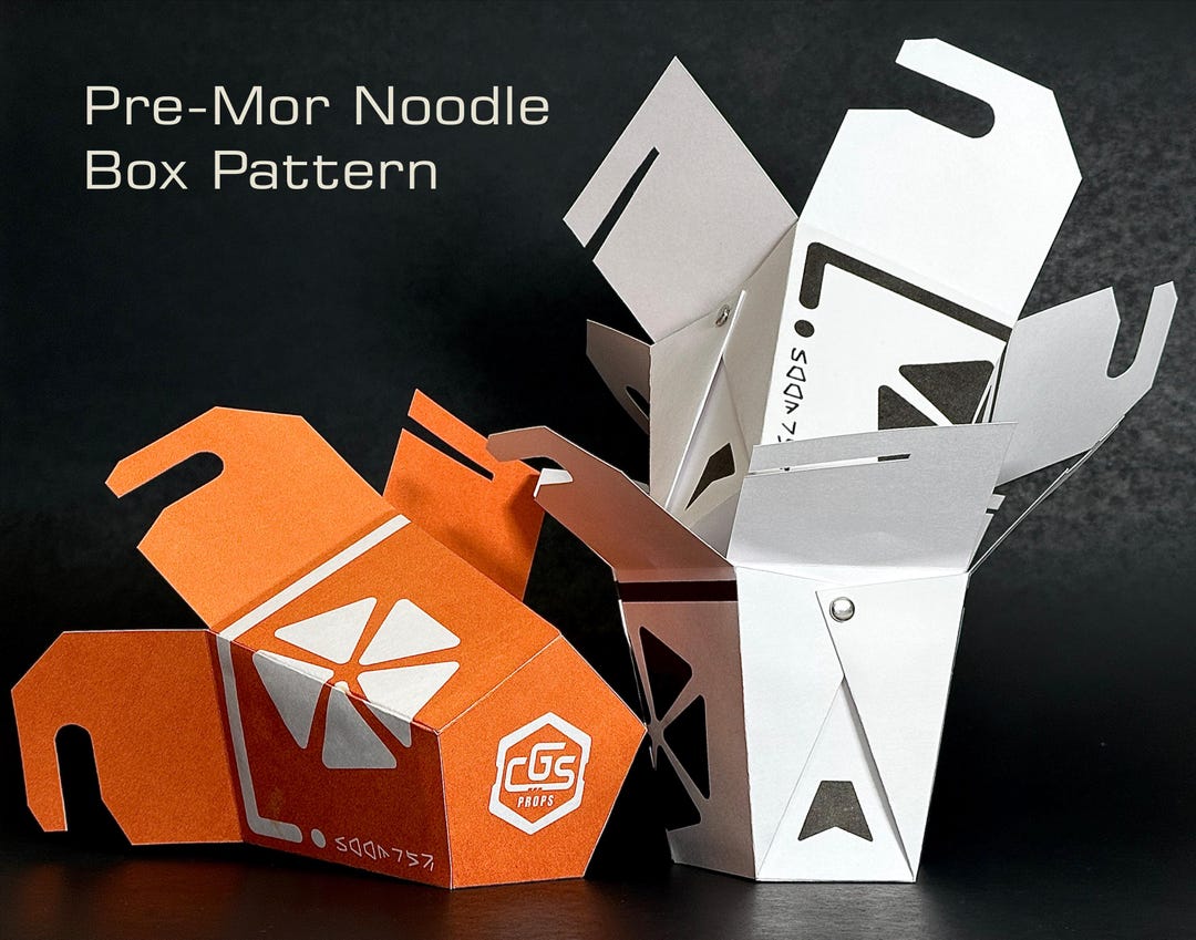 Pre-mor Noodle Box Pattern - Etsy