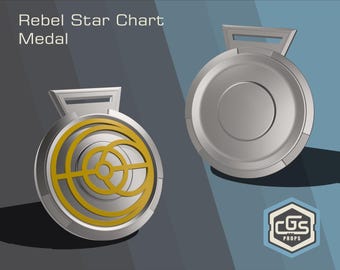 Rebel Star Chart Medal
