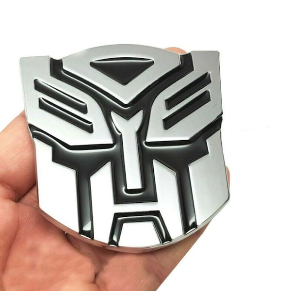 NEW Car 3D Metal Car Stickers Transformers Decepticon Badge Emblem Tail Decal Cool Autobots Logo Car Styling Motorcycle Car Accessories.