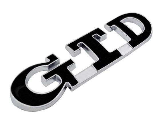 Auto Styling GTD 3D Metall Emblem Autoaufkleber Zinklegierung Aufkleber Auto  Tail Decal Schwarz - .de