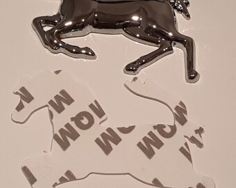 Car 3D Stickers, 4 Pieces 3D Horse Head Car Stickers, Decorative