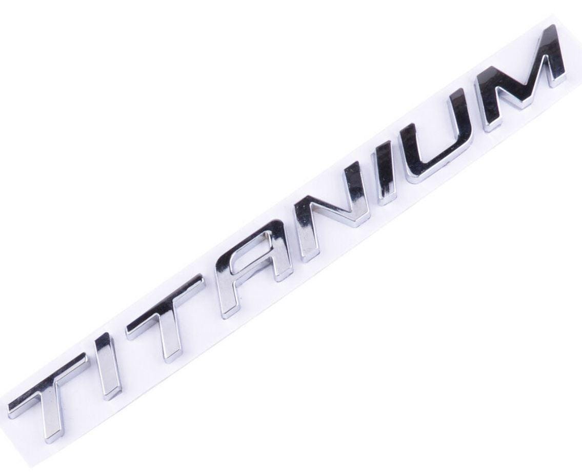 Black / Chrome 3D Self-adhesive Letter number car badge door