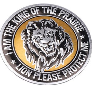 Lion Protect ME Car Decoration 3D aluminum Auto Stickers Emblem Badge Decal.