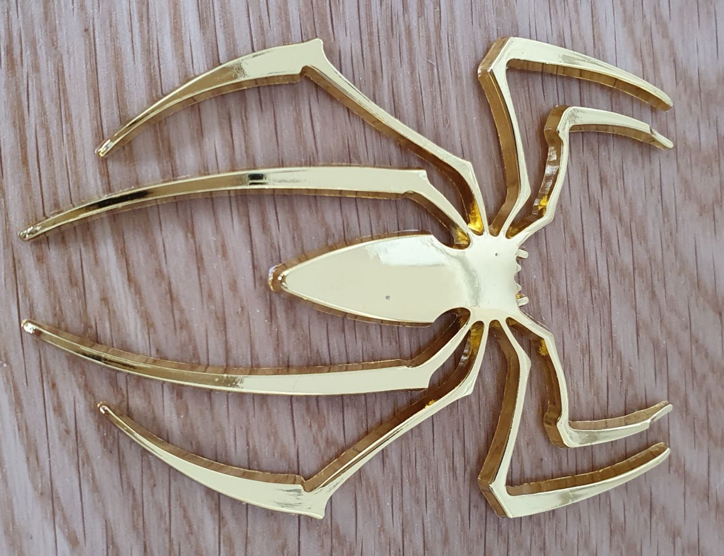 2 Adesivi Auto 3D Ragno Cromato – Decalcomanie Divertenti Per Esterni, 13x9 Cm, Adatte A Auto, Moto, Laptop, Camion