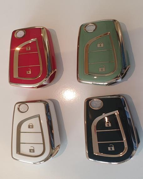 2 Tasten TPU Auto Flip Schlüssel Fall Abdeckung Shell Fob für BMW Auris Corolla Avensis Verso Yaris Aygo Camry RAV4 Forturner Hilux Scion TC IM