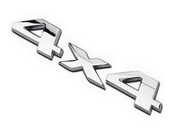 Distintivo dell'emblema del logo dell'adesivo per auto 3D Matel 4x4 a quattro ruote motrici di NUOVA qualità - Argento