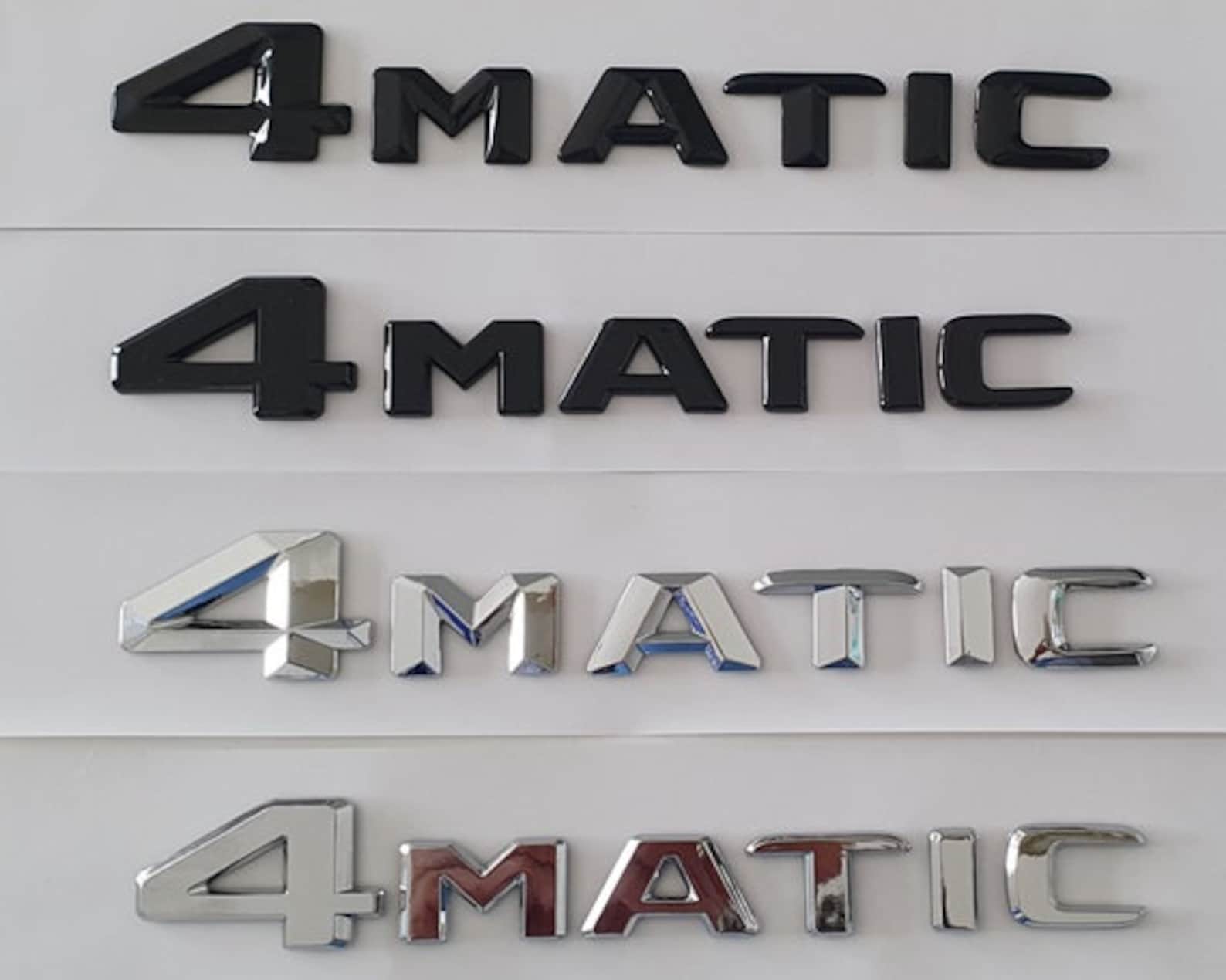 4abs Sticker 3D ABS 4 MATIC Lettering Rear Car Styling Logo Emblem Badge Sticker. - Etsy