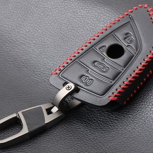 Leder 4 Knopf Auto Schlüssel etui Hülle für BMW F15 F16 F48 G30 F85 G11 M 2018 X1 X3
