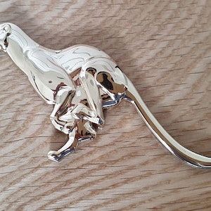 Adesivo de carro leopardo de corrida de metal 3D de qualidade, emblema, decalque - lado esquerdo, dourado