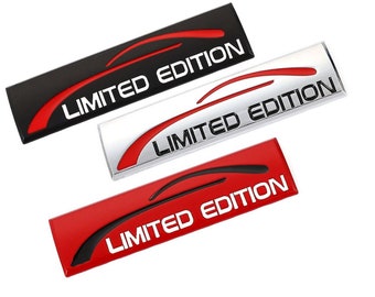 3D Metal Limited Edition Fender Side Emblem Car Sticker Badge Rear Trunk Logo.