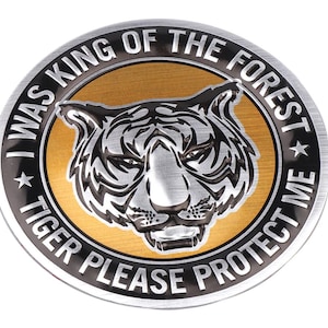 Tiger Protect ME Car Decoration 3D aluminum Auto Stickers Emblem Badge Decal.