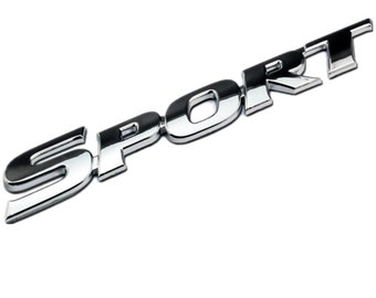 Quality 3D METAL SPORT Logo Car Sticker Emblem Badge Door Decal.