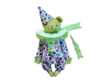 Artist Teddy Bear | Handmade Doll, OOAK, Interior Doll, Collectible Toy, Interior Teddy