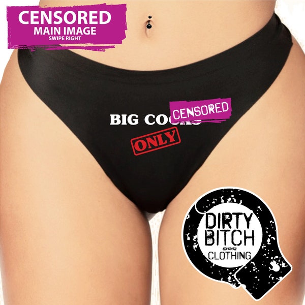 Big Cocks Only, adult knickers, fetish, hotwife cuckold, sex, panties, swingers, wife, , printed THONG