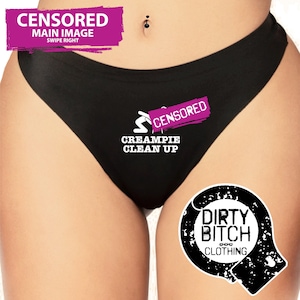 Cream Pie Clean Up, adult knickers, fetish, hotwife cuckold, sex, panties, swingers, wife, , printed KNICKERS / PANTIES