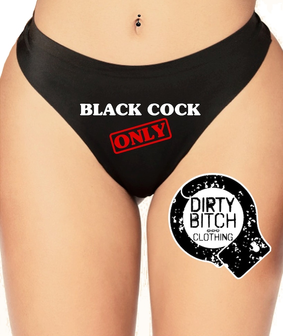 Black Cock Only Adult Fetish Hotwife Cuckold Sex Panties pic