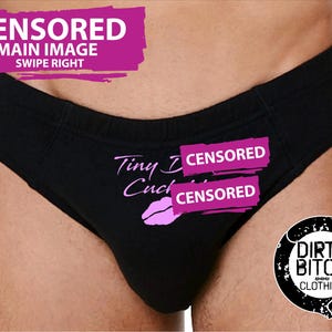 Ropa interior masculina de Tiny Dick Cuckold, para adultos, fetiches, cornudos, ropa sexual, boxers, swingers, gays, lgbt, estampados BRIEFS, maduros