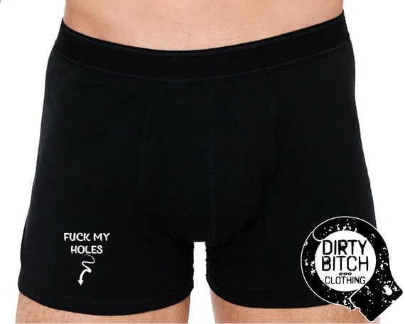 Fuck My Holes, Mens Underwear, Adult, Fetish, Cuckold, Sex Clothing  ,briefs, Swingers, Gay, Lgbt, Printed BOXERS -  Canada