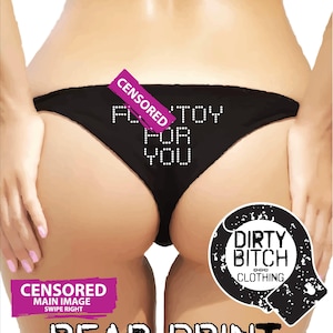 Fucktoy For You --Rear Print---adultknickers, hotwife, cuckold, sex, panties, wife, bbc,blackcock,slut,sluty,Hotpants,Thong