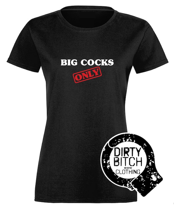 Big Cocks Only Adult T-shirt Clothing Boobs Hotwife photo