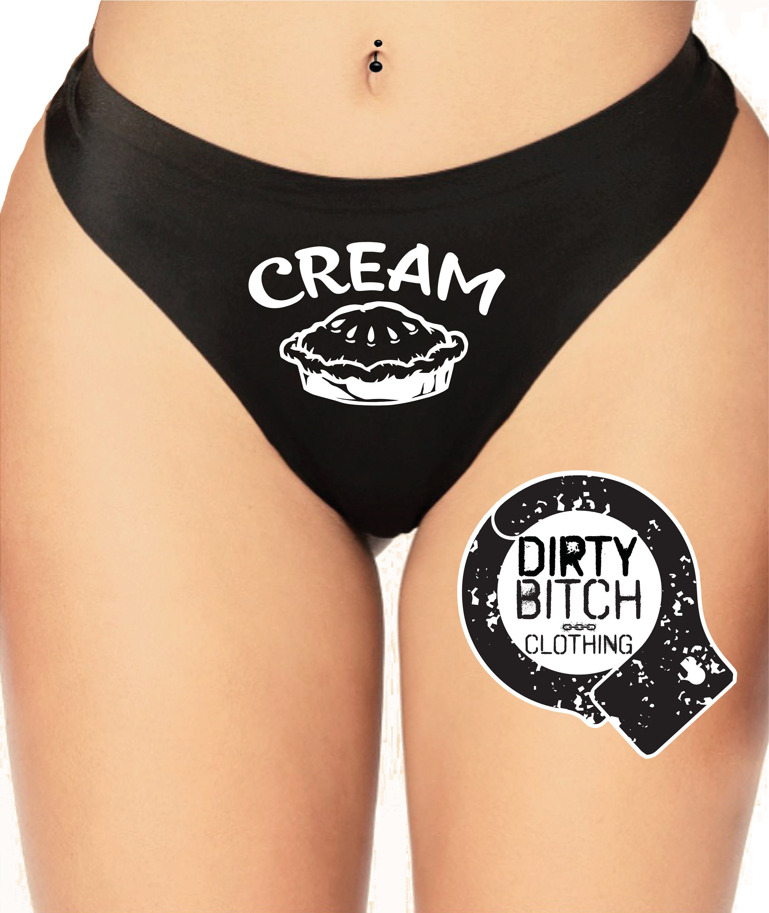 Logotipo de Cream Pie bragas para adultos fetiche hotwife imagen foto