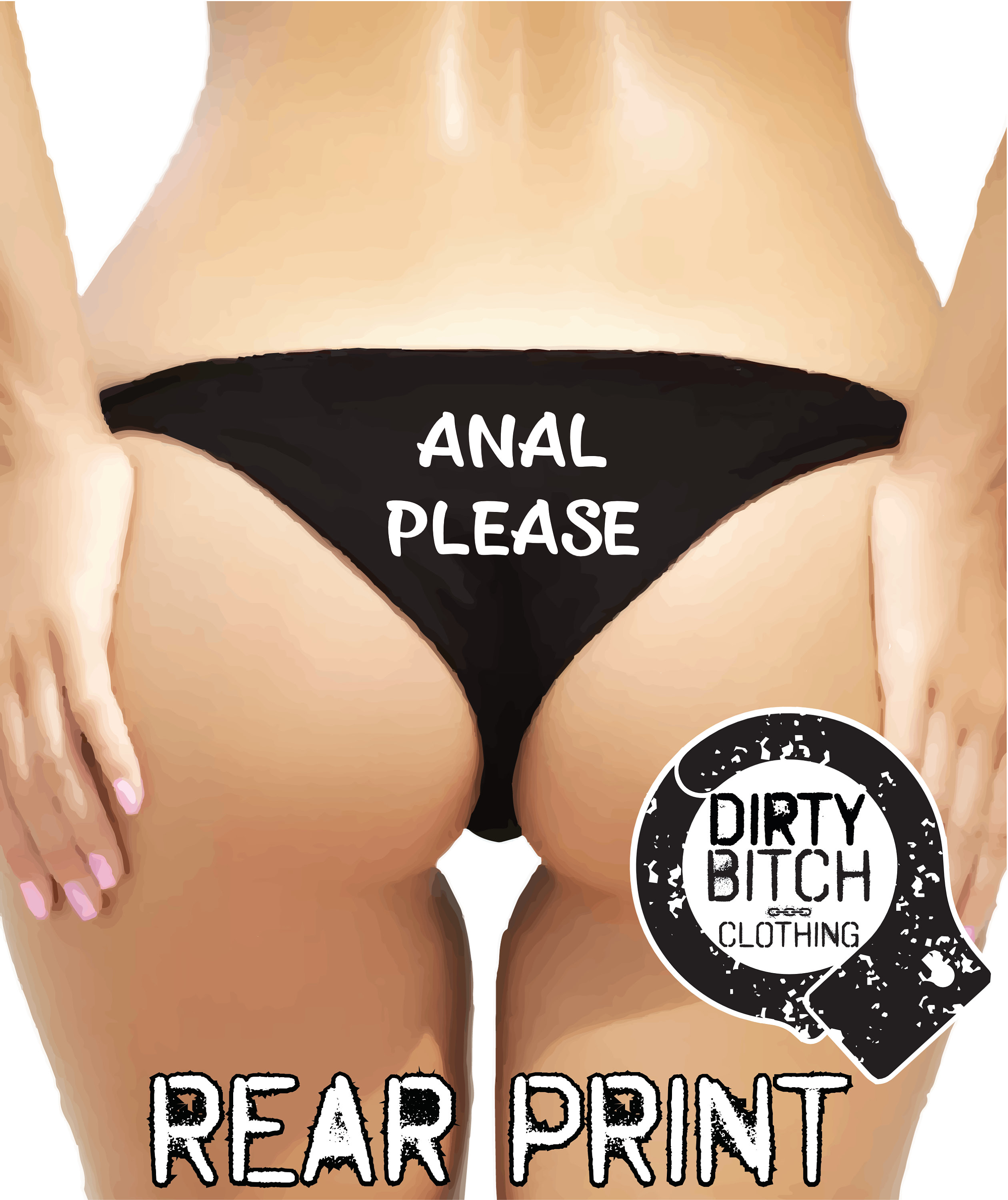 Anal Please rear Print Adult Knickershotwife Cuckold