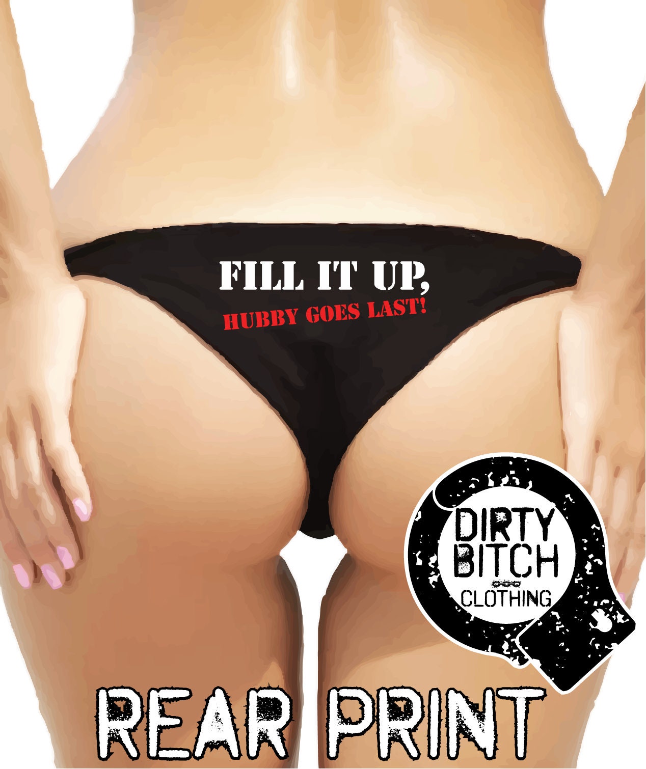 Fill It Up Hubby Goes Last rear Printadult image